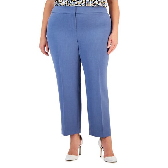 Kasper Womens Solid Dress Pants, Blue, NWT - Picture 1 of 1